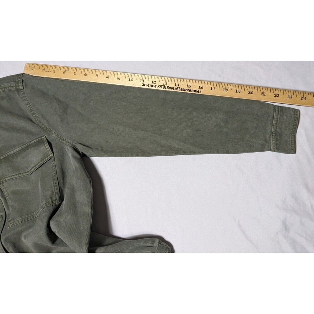 SIDE STITCH Los Angeles Women Small Green‎ Lyocell Cotton Lightweight Jacket - Picture 11 of 15